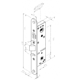 MORTISE LOCK ABLOY LC301-29 RIGHT